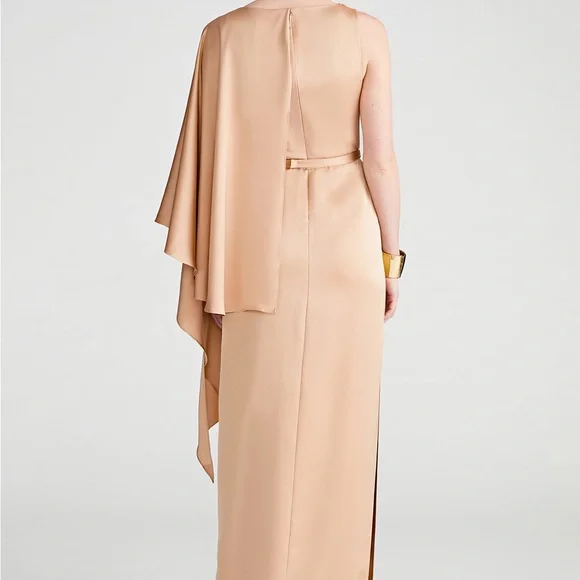 casual satin dress Yellow Satin Cute Sweetheart Neck Knee Length Short Formal Dress main image 0